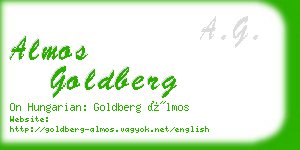 almos goldberg business card